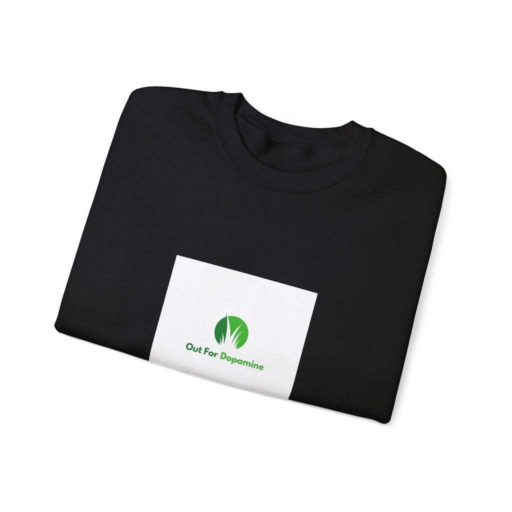 Plant Lover Crewneck Sweatshirt – “Our Blue Daydreams” Minimal Green Leaf Design