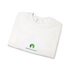 Plant Lover Crewneck Sweatshirt – “Our Blue Daydreams” Minimal Green Leaf Design