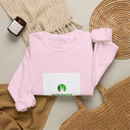 Plant Lover Crewneck Sweatshirt – “Our Blue Daydreams” Minimal Green Leaf Design