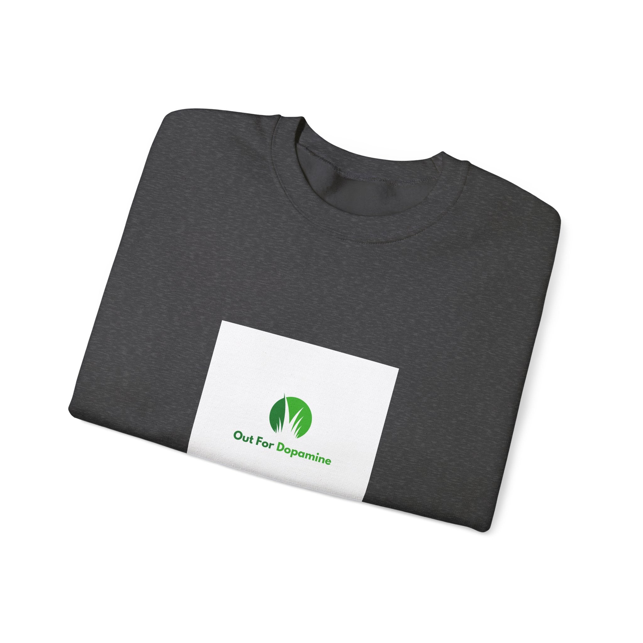 Plant Lover Crewneck Sweatshirt – “Our Blue Daydreams” Minimal Green Leaf Design