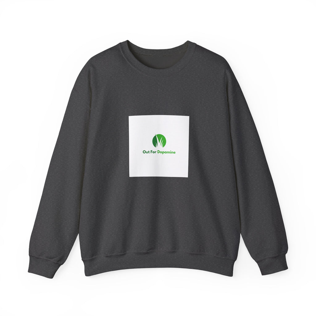 Plant Lover Crewneck Sweatshirt – “Our Blue Daydreams” Minimal Green Leaf Design