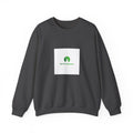 Plant Lover Crewneck Sweatshirt – “Our Blue Daydreams” Minimal Green Leaf Design