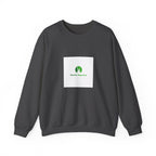 Plant Lover Crewneck Sweatshirt – “Our Blue Daydreams” Minimal Green Leaf Design