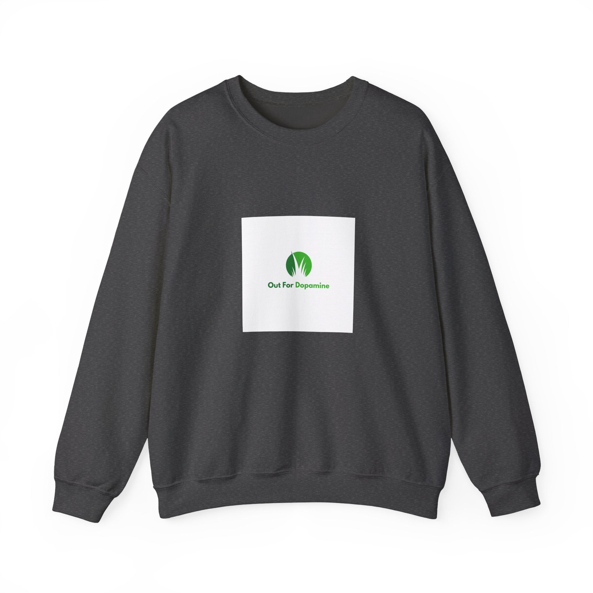 Plant Lover Crewneck Sweatshirt – “Our Blue Daydreams” Minimal Green Leaf Design