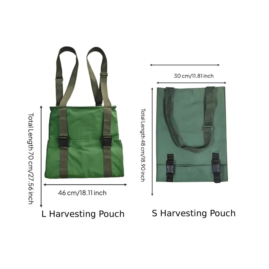 Canvas Fruit Gardenpouch Canvas Harvest Bag Adjustable Hands Support Picking Apron For Orchard Fruit Picking Bag