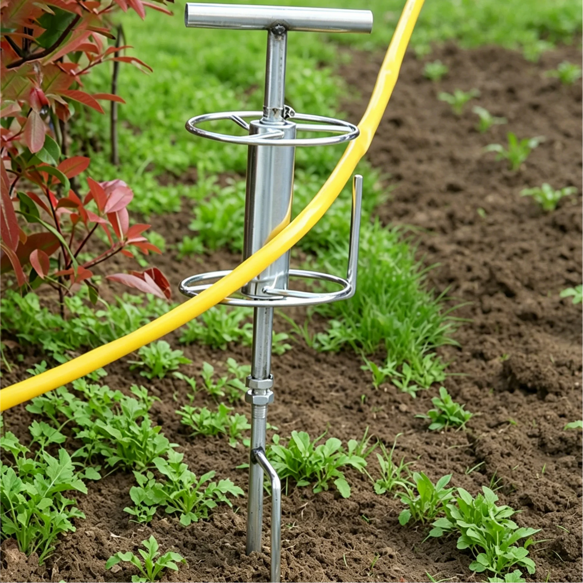 Garden Hose Guide Stake Sturdy Heavy Duty Easy to Install Prevent Kinking Bending for Outdoor Lawn Yard Flower Bed Courtyard