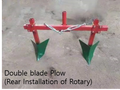 Furrowing Plow for Micro Tiller / Furrow Ridge Hiller Ditcher Ridding Ditching Cultivator Plough Garden Tools