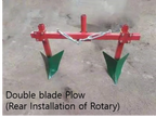 Furrowing Plow for Micro Tiller / Furrow Ridge Hiller Ditcher Ridding Ditching Cultivator Plough Garden Tools