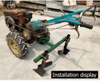 Furrowing Plow for Micro Tiller / Furrow Ridge Hiller Ditcher Ridding Ditching Cultivator Plough Garden Tools