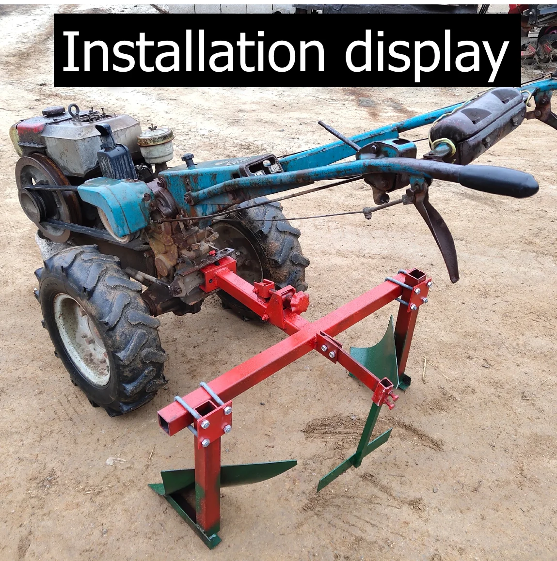 Furrowing Plow for Micro Tiller / Furrow Ridge Hiller Ditcher Ridding Ditching Cultivator Plough Garden Tools