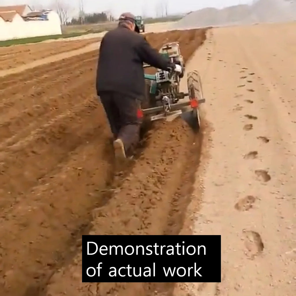 Furrowing Plow for Micro Tiller / Furrow Ridge Hiller Ditcher Ridding Ditching Cultivator Plough Garden Tools