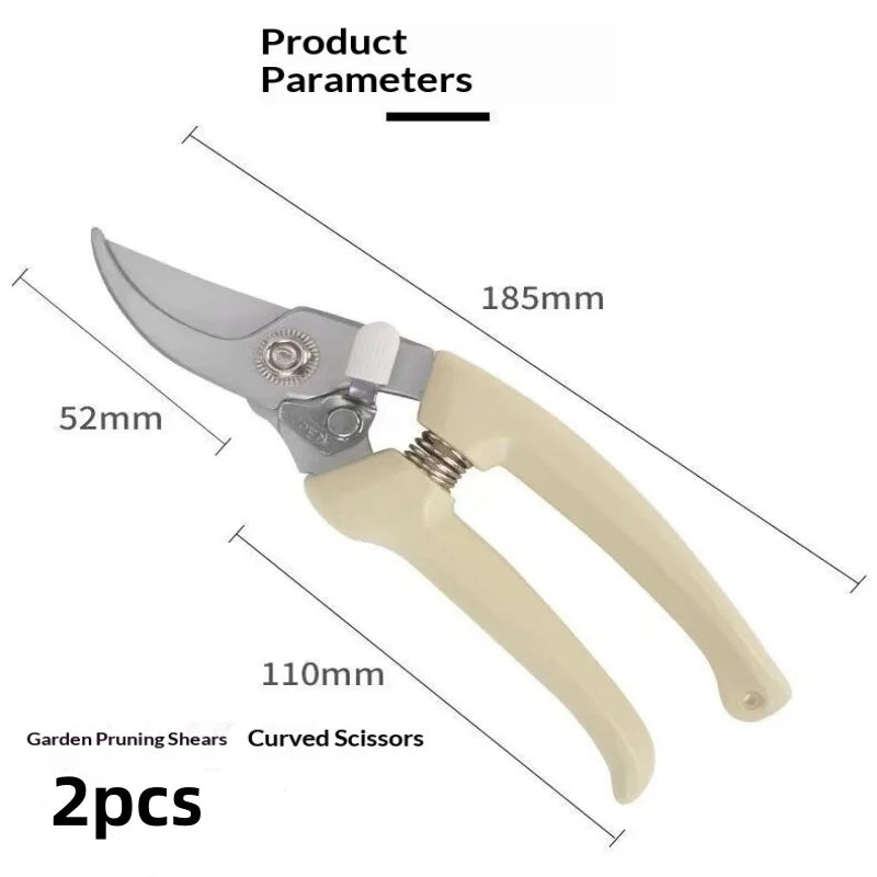 Pruning Shears Stainless Steel Garden  Multifunctional Branch Cutter Hand Pruner for Plant Flower Tree Trimming Garden  Tool