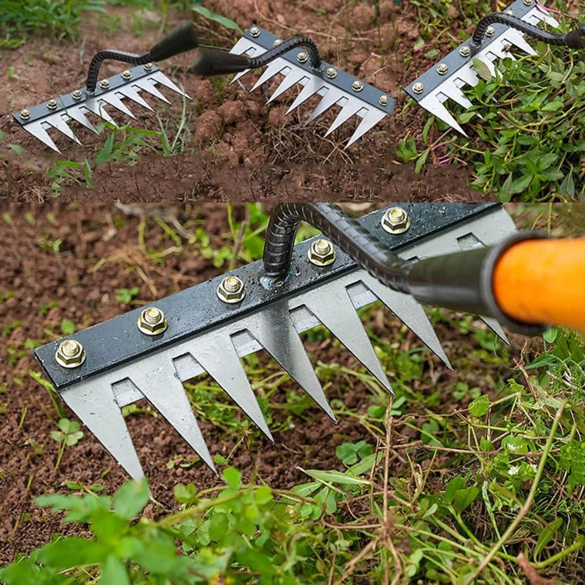 5/6/7/8 Tines Garden Weeder Tool Labor Saving Weeds Remover Weeds Puller Claw Remover Tool  for Farm Backyard Agricultural