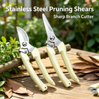 Pruning Shears Stainless Steel Garden  Multifunctional Branch Cutter Hand Pruner for Plant Flower Tree Trimming Garden  Tool