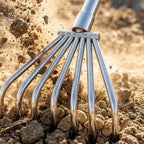 Telescopic Claw Rake Multifunctional Hand Cultivator Rake Rust Resistant Stainless Steel Cultivator for Gardeners, Beachcombers