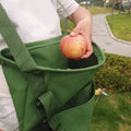 Canvas Fruit Gardenpouch Canvas Harvest Bag Adjustable Hands Support Picking Apron For Orchard Fruit Picking Bag