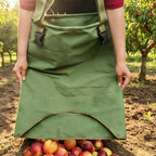Canvas Fruit Gardenpouch Canvas Harvest Bag Adjustable Hands Support Picking Apron For Orchard Fruit Picking Bag