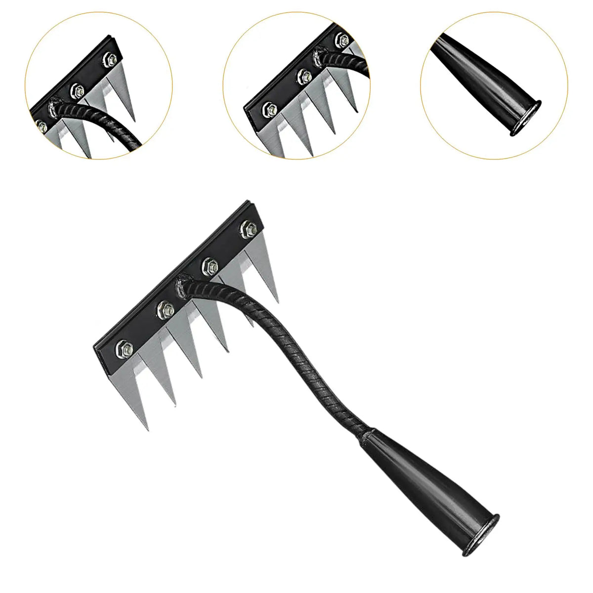 5/6/7/8 Tines Garden Weeder Tool Labor Saving Weeds Remover Weeds Puller Claw Remover Tool  for Farm Backyard Agricultural