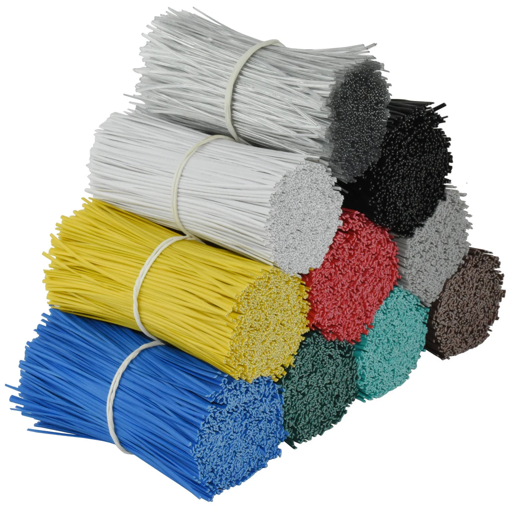 100PCS Oblate Gardening Cable Ties Reusable Iron Wire Twist Tie for Flower Plant Multifunction Climbing Vines Coated Fix Strings