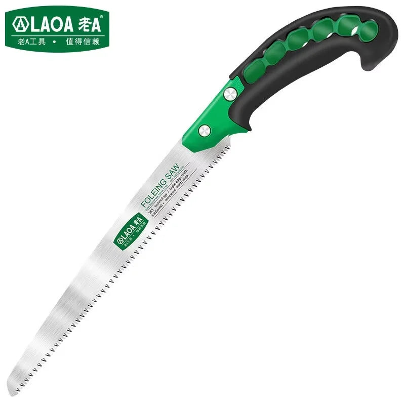 LAOA SK5 Garden Saw Hand Saw Household Saw Small Handle Manual Saw 11 Fine Tooth Saw 250mm for Woodworking Pruning