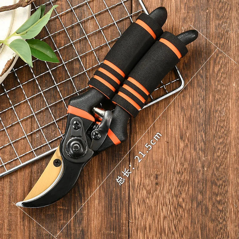 Steel Pruning Shears Labor Saving Garden Shears Heavy Duty Branch Cutter Tree Trimmer Gardening Tools