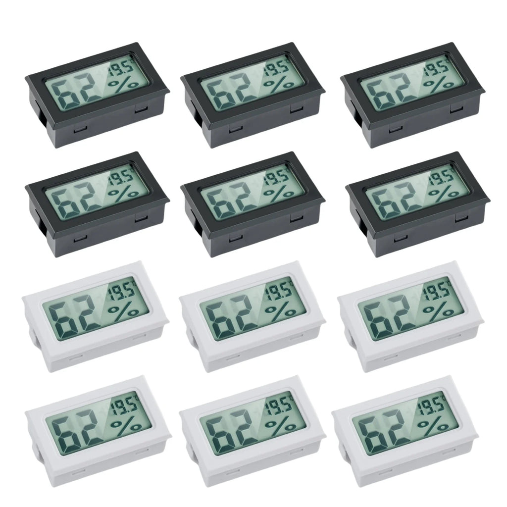 Mini Digital Hygrometer Gauge Thermometer, Temperature Humidity Meter for Humidors Greenhouse Jars Grow Tent Box Garden