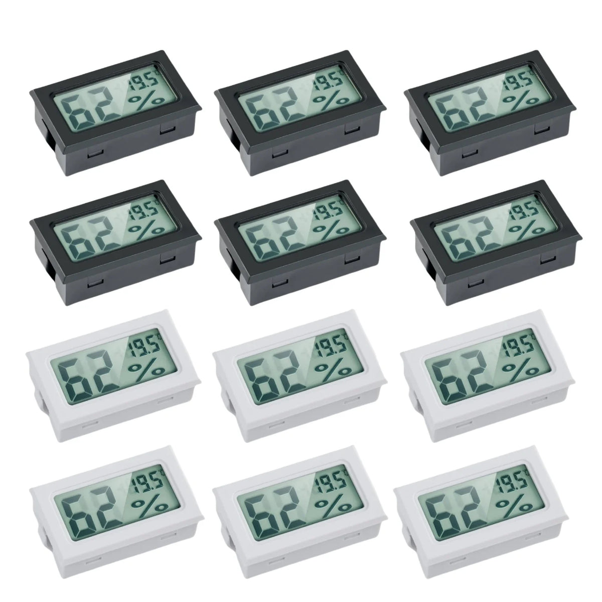 Mini Digital Hygrometer Gauge Thermometer, Temperature Humidity Meter for Humidors Greenhouse Jars Grow Tent Box Garden