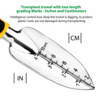 Garden Tool Set 4 Pack With Trowel, Cultivator Hand Rake, Transplant Trowel, Gardening Gloves For Weeding, Loosening Soil