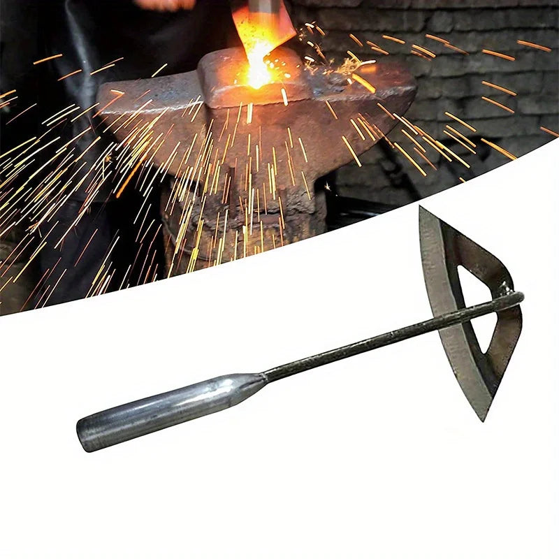 Hollow Weeding Hoe Handheld Weeding Rake Manganese Steel Quenched Garden Hoe for Weeding Planting Digging, Heavy Duty Agricultur
