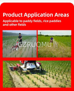 Lightweight Hand Push Row Crop Weeder Walking Inter-row Cultivator Labor Saving Soil Loosening Weeding Machine