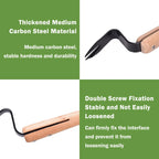 Effortless Weed Removal Tool - T TOVIA Handheld Dandelion Puller & Garden Fork, Durable Metal Construction for Lawn Care