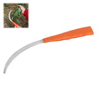 Home Garden Weeding Sickle Sharp Stainless Steel Mowing Tool with Non-Slip Handle for Gardening Weeding & Harvesting