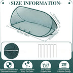9Pcs Pop Up Plant Protector Cover Kit With 1 Plant Guard Cover 8 Ground Stakes Bird Insect Proof Net For Vegetable Fruit Flower