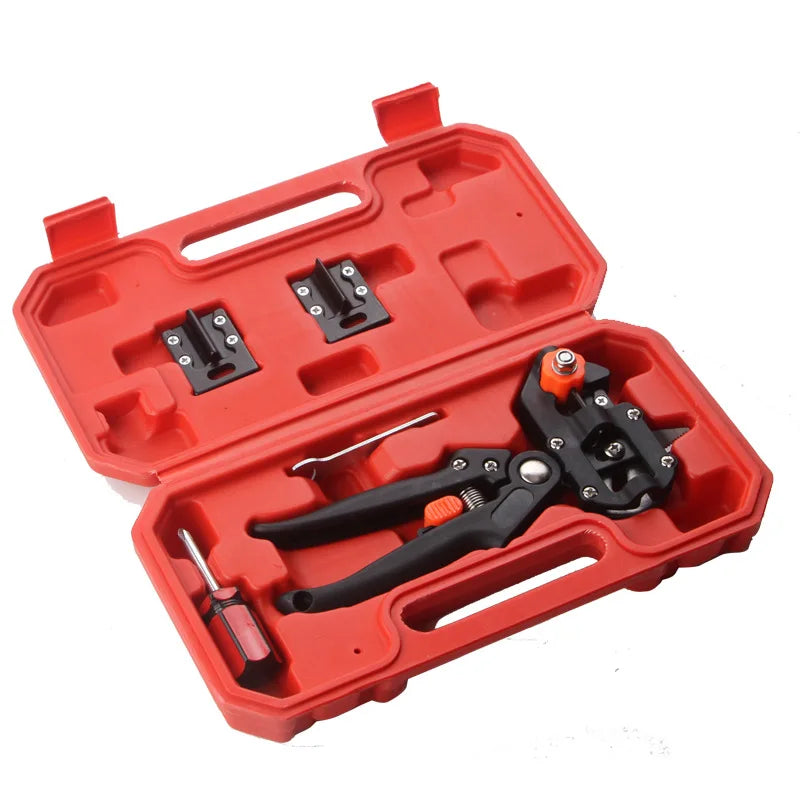 Professional Red Toolbox Grafting Pruner Garden Tool Farming Pruning Shears Scissor Fruit Tree Vaccination Secateurs With Tape