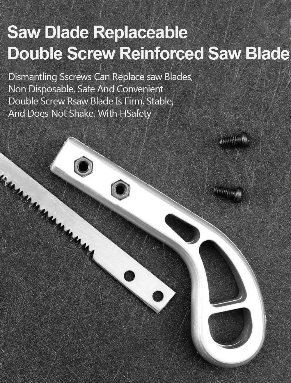 HandSaw, Gardening Saw, SK5 Steel Blade, Wooden Handle, Carpentry Saw, 365 mm, Ideal for Cutting Curved Wall Panels