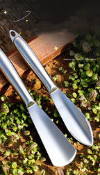 Multifunctional Garden Shovel Thickened Steel Weeding Hoe for Digging Wild Vegetables Planting Flowers Soil Cultivation