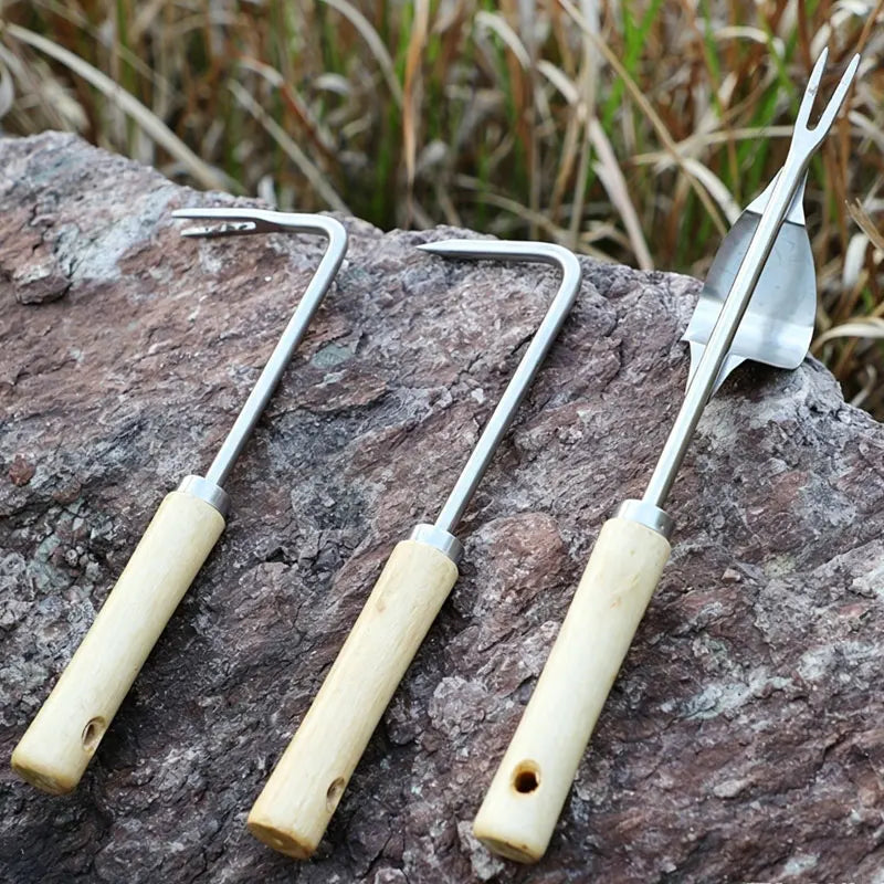 Weed Puller Uprooting Weeding Tool Gardening Hand Tools Weeding Hook for Farm Weeding and Loosening Soil Lightweight Hand Tools