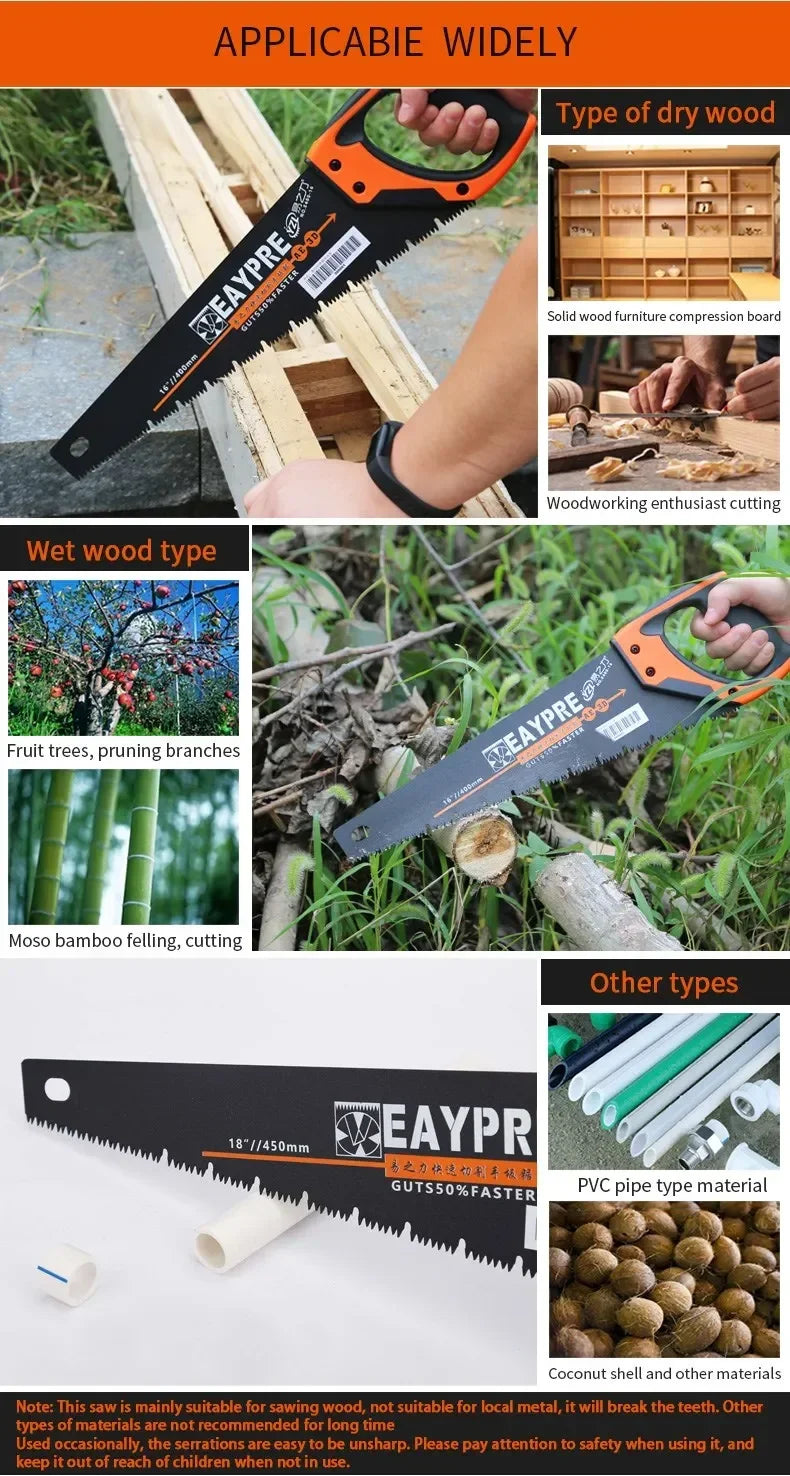 2025 Logging Saw Wood Folding Saw Outdoor For Camping SK5 Grafting Pruner for Trees Chopper Garden Tools Unility Knife Hand Saw
