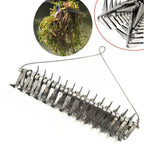 Outdoor Fishing Weeding Tools Large Fishing Rake for Weeding River Aquatic Plants Remover Alloy Weeding Puller Fishing Tackle