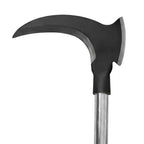 Sickle Weeding Tool Long Handle Manual Weeder with Double Blade Head Garden Hand Tool for Weeding Farm Harvesting Clearing Vines