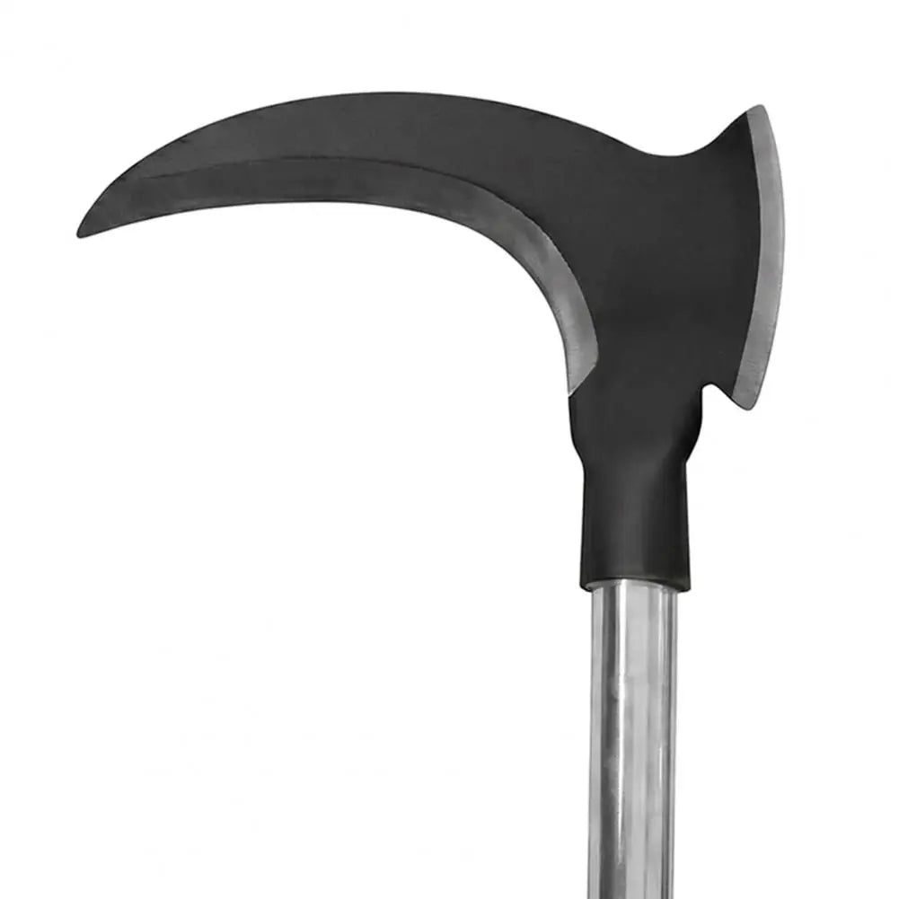 Sickle Weeding Tool Long Handle Manual Weeder with Double Blade Head Garden Hand Tool for Weeding Farm Harvesting Clearing Vines