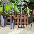 2 In 1 Heavy Duty Hoe Shovel Set Garden Tools for Digging Weeding Loosening Soil Ideal for Balcony Planting Vegetable Flower Gar