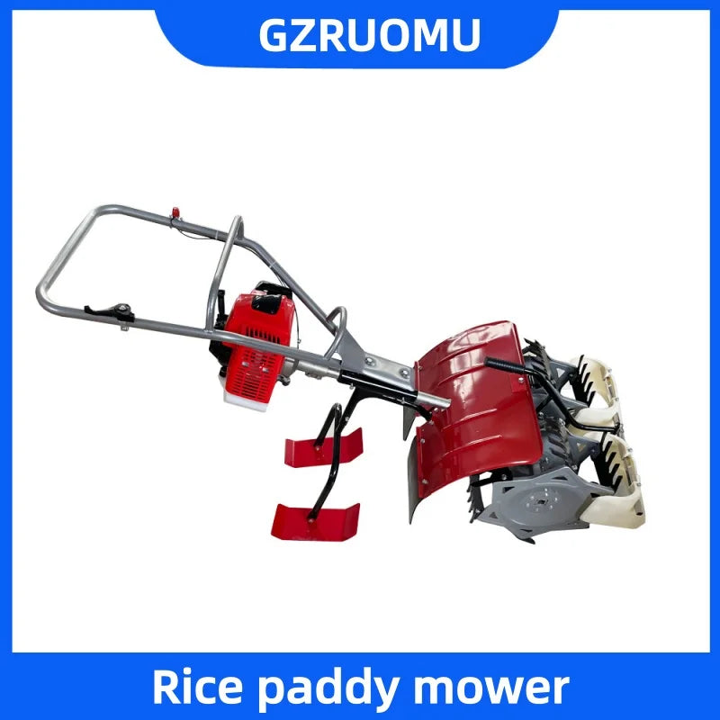 Lightweight Hand Push Row Crop Weeder Walking Inter-row Cultivator Labor Saving Soil Loosening Weeding Machine