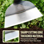 Garden Hoe Steel Hand Weeding Tool Heavy Durable Soil Digging Hoe Loosening Tool Agriculture Farming Farmer Tools Accessories
