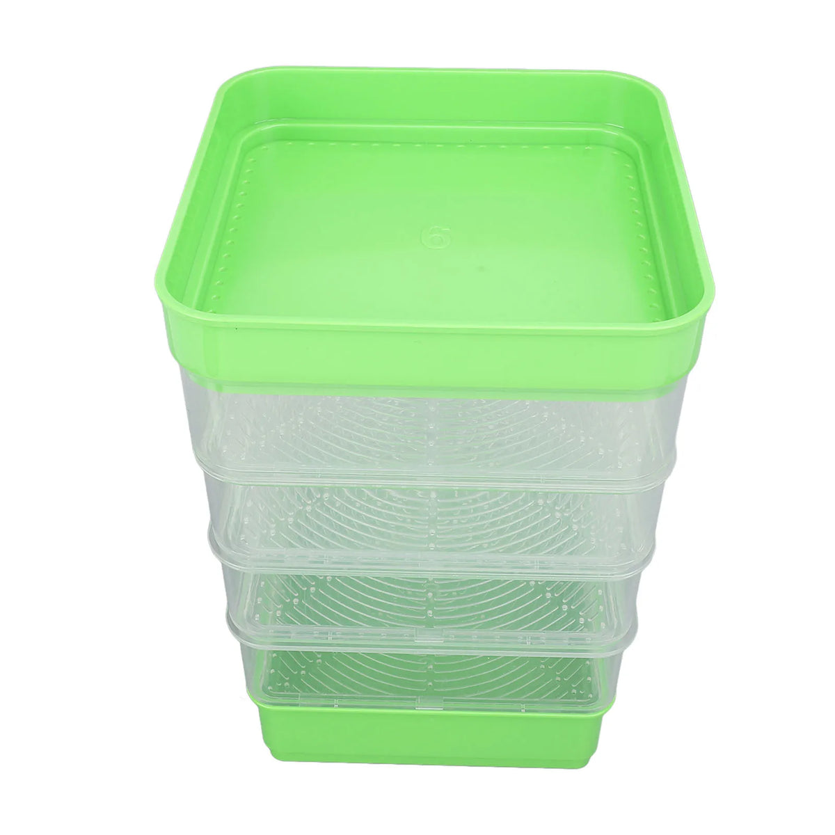 Stackable Sprouter Kit  Plant Grow Trays Easy To Observe Plastic Multipurpose Long Lifespan Space Saving for Bean Sprouts