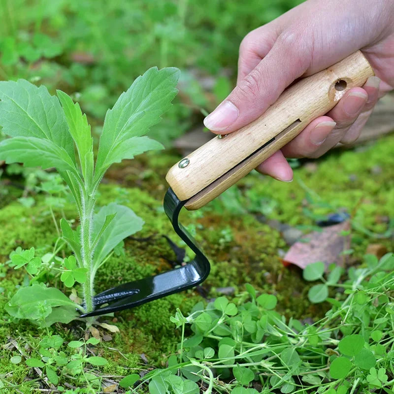 Effortless Weed Removal Tool - T TOVIA Handheld Dandelion Puller & Garden Fork, Durable Metal Construction for Lawn Care