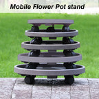 Flower Pot Stand Plant Saucer Pot Round Potted Plant Stand Removable Flower Pot Tray Tree Planter Stand Mobile flowerpot holder