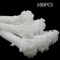 100Pcs 3x80mm 100mm 120mm 150mm 200mm 4x300mm Nylon Plastic Cable Ties Self-Locking Long Wide Extra Large Zip Ties White
