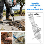 Garden Landscaping Clay Spade with Storage Case for Soil & Gravel - Heavy Duty Steel Digging Tool for Jack Hammer