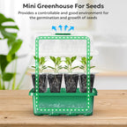10PCS Seedling Trays Seed Starter Kit Mini Propagator Plant Grow Kit with Humidity Vented Domes and Base for Seeds Starting